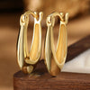 Wholesale 925 Sterling Silver Geometric U Shaped Earrings For Women Electroplated