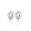 Wholesale 925 Sterling Silver Glossy Round Plain Hoop Earrings Electroplated Geometric Niche Highend Hypoallergenic Unisex