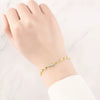 Wholesale 925 Sterling Silver Gold Plated Fashion Versatile Exquisite Shiny Women's Bracelet
