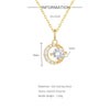 Wholesale 925 Sterling Silver Goldplated Crescent Pendant Necklace With Diamondembedded Mini Moon Pendant And Ochain Geometric Design Electroplating Process For Women