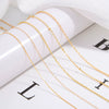 Wholesale 925 Sterling Silver Goldplated Minimalist Geometric O Chain Necklace For Women