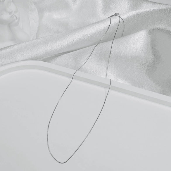 Wholesale 925 Sterling Silver Goldplated Minimalist Geometric O Chain Necklace For Women