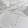 Wholesale 925 Sterling Silver Goldplated Minimalist Geometric O Chain Necklace For Women