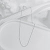 Wholesale 925 Sterling Silver Goldplated Minimalist Geometric O Chain Necklace For Women