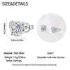Wholesale 925 Sterling Silver Heart Shape Earrings Electroplated Women's Jewelry