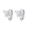 Wholesale 925 Sterling Silver Heart Shape Insects Butterfly Bee Electroplated Women's Earrings