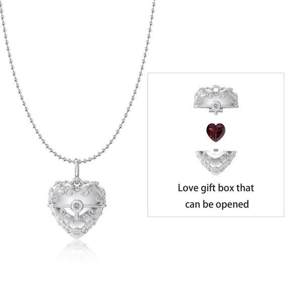 Wholesale 925 Sterling Silver Heart Shape Retro Texture Women Clavicle Chain Necklace With Electroplating Design