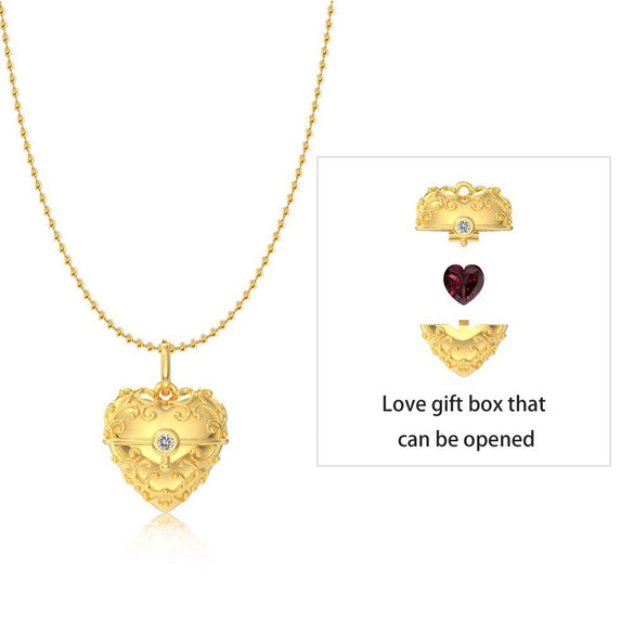 Wholesale 925 Sterling Silver Heart Shape Retro Texture Women Clavicle Chain Necklace With Electroplating Design
