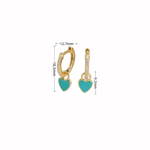Wholesale 925 Sterling Silver Heart Shaped Elegant Fashion Earrings