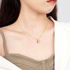 Wholesale 925 Sterling Silver Heart Shaped Love Necklace With Zircon Electroplated