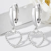 Wholesale 925 Sterling Silver Heart Shaped Love Pendant Earrings With Ear Buckle Seiko Crafted For Women