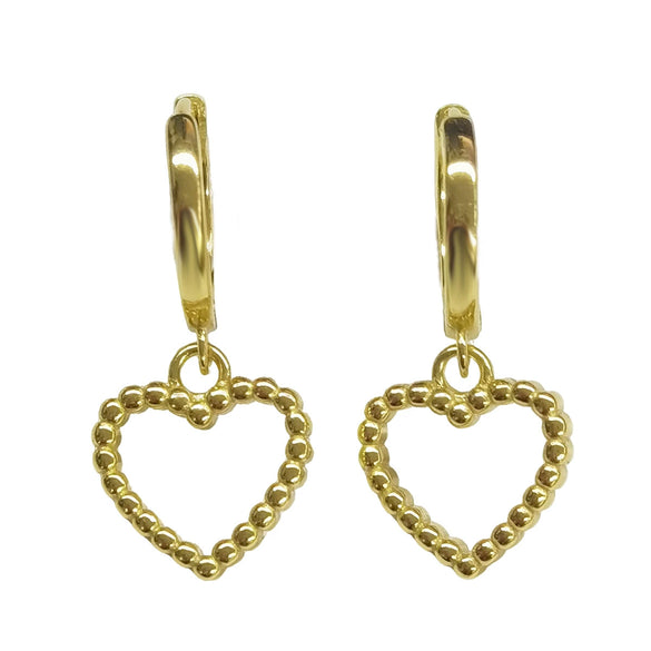 Wholesale 925 Sterling Silver Heart Shaped Love Pendant Earrings With Ear Buckle Seiko Crafted For Women