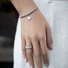 Wholesale 925 Sterling Silver Heartshaped Bracelet With Heavy Industry Pendant And Round Beads Seiko Crafted For Women