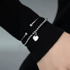 Wholesale 925 Sterling Silver Heartshaped Bracelet With Heavy Industry Pendant And Round Beads Seiko Crafted For Women