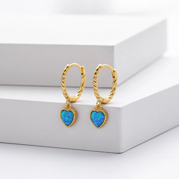 Wholesale 925 Sterling Silver Heartshaped Cold Style Earrings For Women With Electroplating