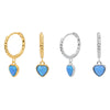 Wholesale 925 Sterling Silver Heartshaped Cold Style Earrings For Women With Electroplating