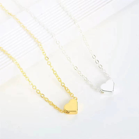 Wholesale 925 Sterling Silver Heartshaped Necklace For Women Ochain Electroplated