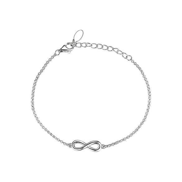 Wholesale 925 Sterling Silver Infinity Symbol 8 Shaped Necklace And Bracelet For Women With Geometric Pattern And Seiko Craft