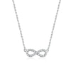 Wholesale 925 Sterling Silver Infinity Symbol 8 Shaped Necklace And Bracelet For Women With Geometric Pattern And Seiko Craft