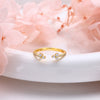 Wholesale 925 Sterling Silver Inlaid Zircon Opening Adjustable Light Luxury Bow Ring
