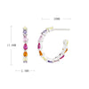 Wholesale 925 Sterling Silver Inlaid Zircon Ushape Earrings For Women