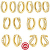 Wholesale 925 Sterling Silver Irregular Twisted Earring With S Cross Ear Buckle Electroplated For Women Geometric Design