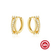 Wholesale 925 Sterling Silver Irregular Twisted Earring With S Cross Ear Buckle Electroplated For Women Geometric Design