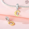 Wholesale Sterling Silver Jewelry With Star Moon Religious Charm And Dripping Oil Design