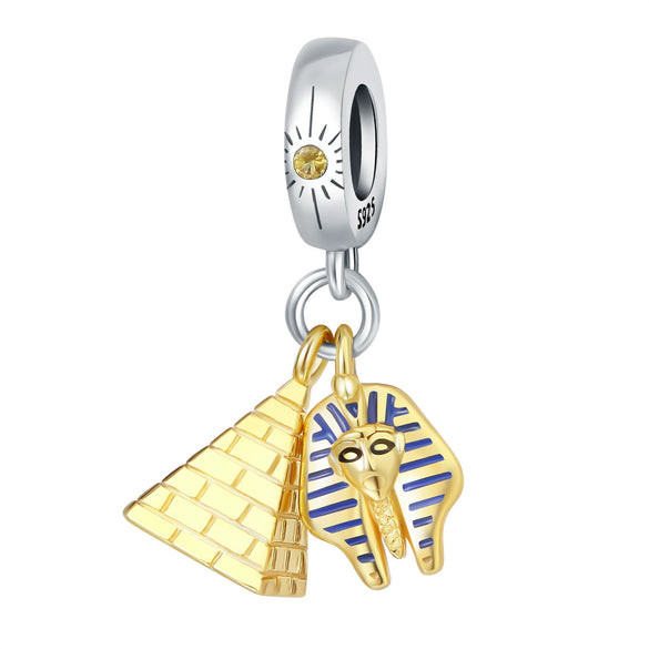 Wholesale Sterling Silver Jewelry With Star Moon Religious Charm And Dripping Oil Design