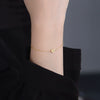 Wholesale 925 Sterling Silver 14K Gold Electroplated Heartshaped Love Bracelet For Women Set With Diamonds