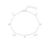 Wholesale 925 Sterling Silver Ladies Bracelet With Overlapping Four Mans Star Diamond Moon Design Geometric Pattern Real Gold Plated And Electroplated
