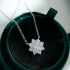 Wholesale 925 Sterling Silver Ladies Pendant Necklace With Sunflower And Snowflake Patterns Simple Style