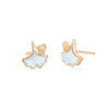 Wholesale 925 Sterling Silver Leaf Style Electroplated Women's Earrings