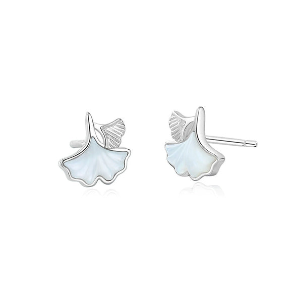 Wholesale 925 Sterling Silver Leaf Style Electroplated Women's Earrings