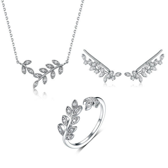 Wholesale 925 Sterling Silver Leafshaped Pendant Necklace With Seiko Processing For Women