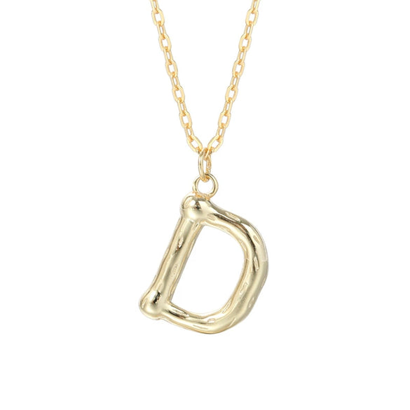 Wholesale 925 Sterling Silver Letter Necklace Electroplated For Women