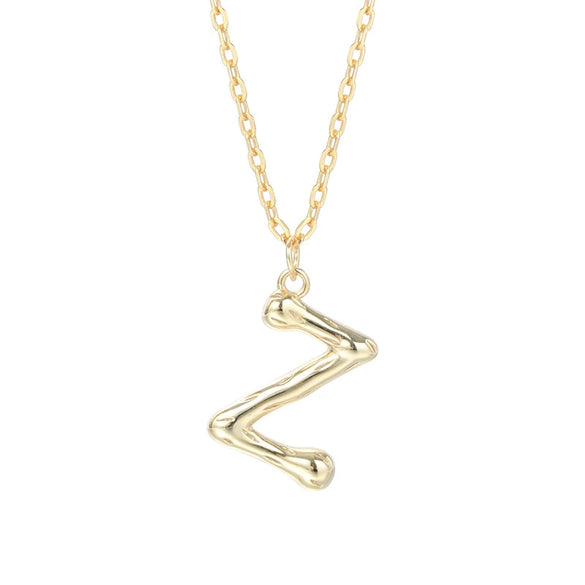 Wholesale 925 Sterling Silver Letter Necklace Electroplated For Women