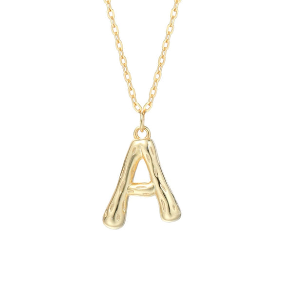 Wholesale 925 Sterling Silver Letter Necklace Electroplated For Women