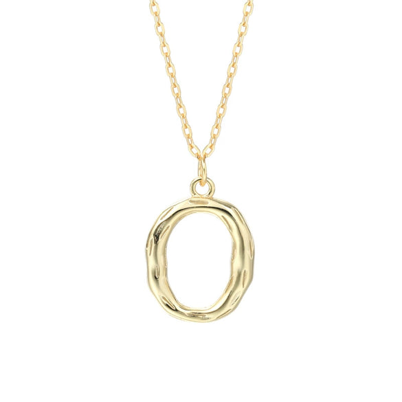 Wholesale 925 Sterling Silver Letter Necklace Electroplated For Women