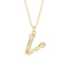 Wholesale 925 Sterling Silver Letter Necklace Electroplated For Women