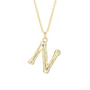Wholesale 925 Sterling Silver Letter Necklace Electroplated For Women