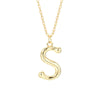 Wholesale 925 Sterling Silver Letter Necklace Electroplated For Women