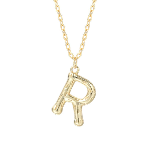Wholesale 925 Sterling Silver Letter Necklace Electroplated For Women