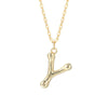 Wholesale 925 Sterling Silver Letter Necklace Electroplated For Women
