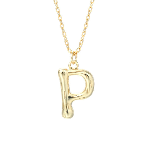 Wholesale 925 Sterling Silver Letter Necklace Electroplated For Women