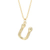 Wholesale 925 Sterling Silver Letter Necklace Electroplated For Women