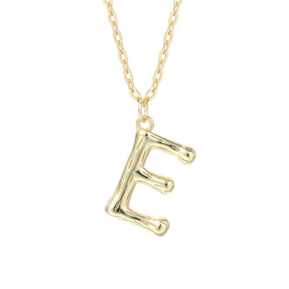 Wholesale 925 Sterling Silver Letter Necklace Electroplated For Women