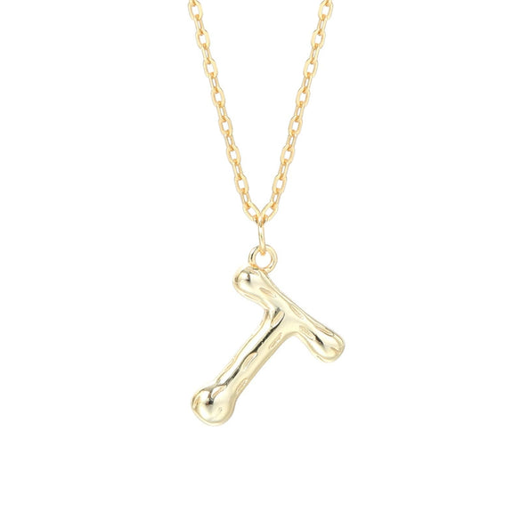 Wholesale 925 Sterling Silver Letter Necklace Electroplated For Women