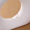 Wholesale 925 Sterling Silver Letter Necklace With Electroplating Cross Chain Style
