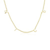 Wholesale 925 Sterling Silver Letter Necklace With Electroplating Cross Chain Style
